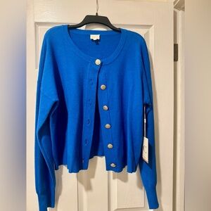 Cyrus Blue Women's Cardigan Sweater